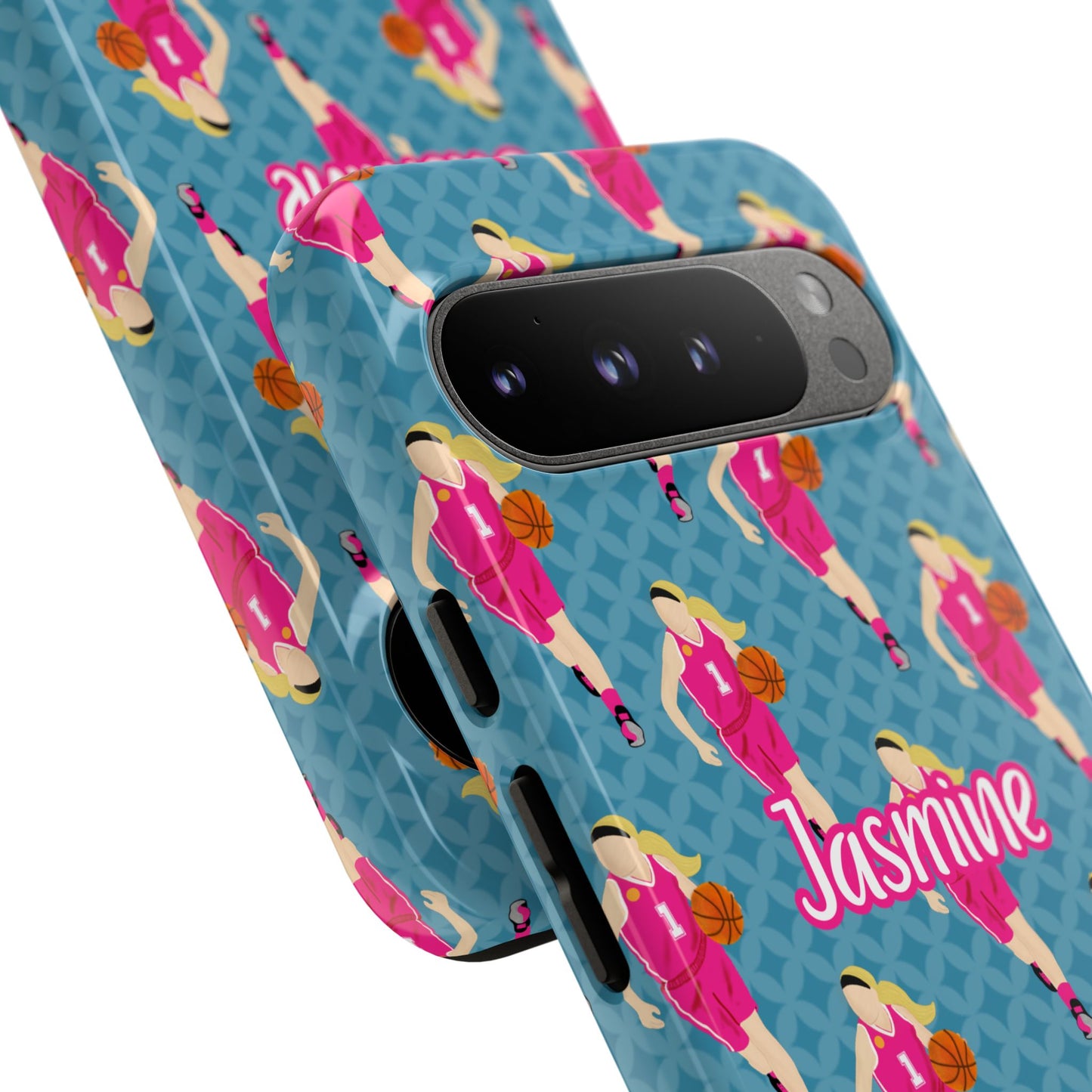 Personalized Basketball Girl Tough Phone Case, Fonyea Sports