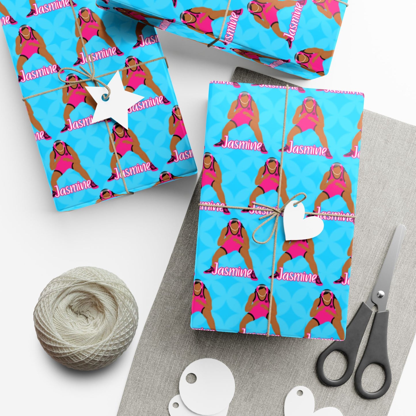 Personalized Wrestler Wrapping Paper, Fonyea Sports