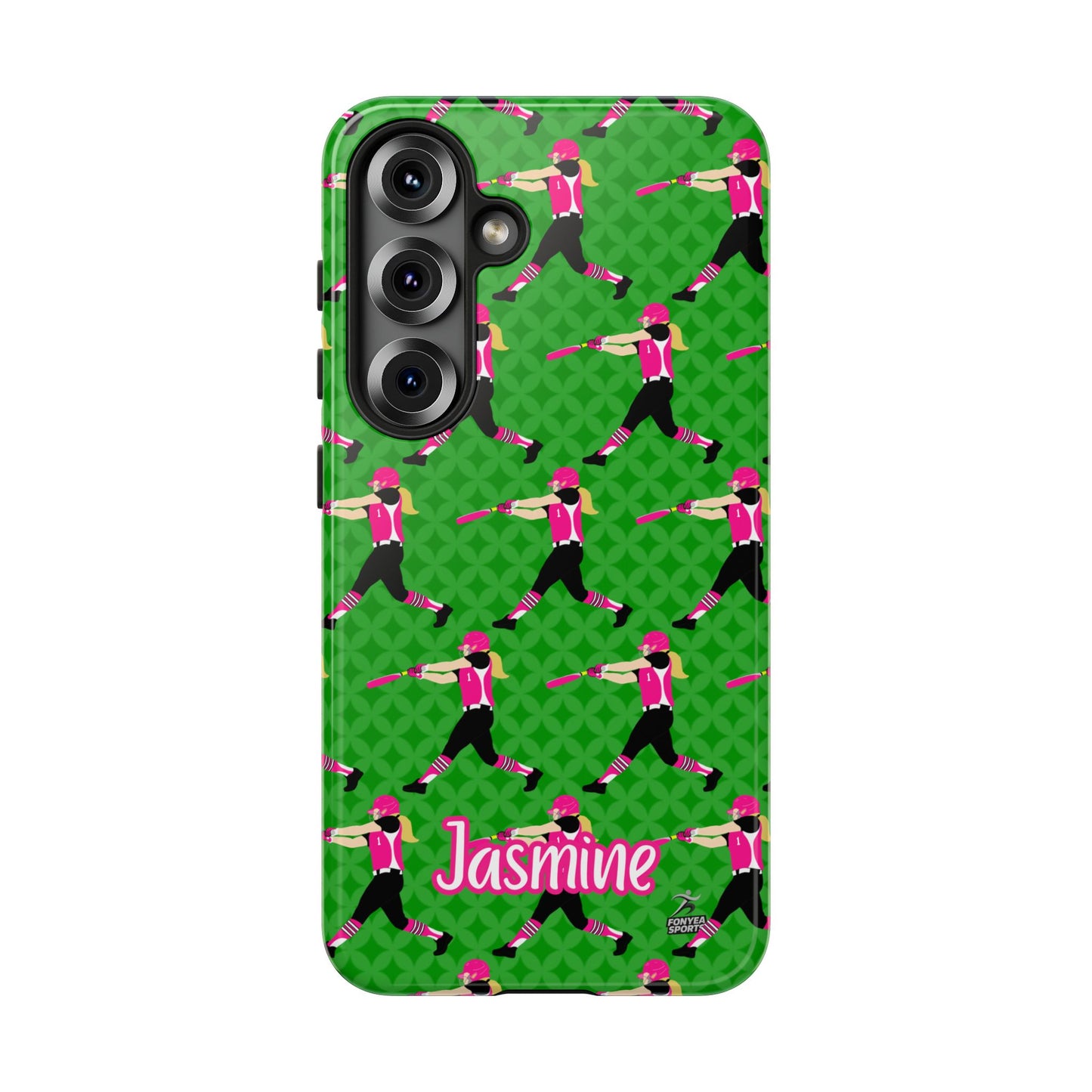 Personalized Softball Girl Tough Phone Case, Fonyea Sports