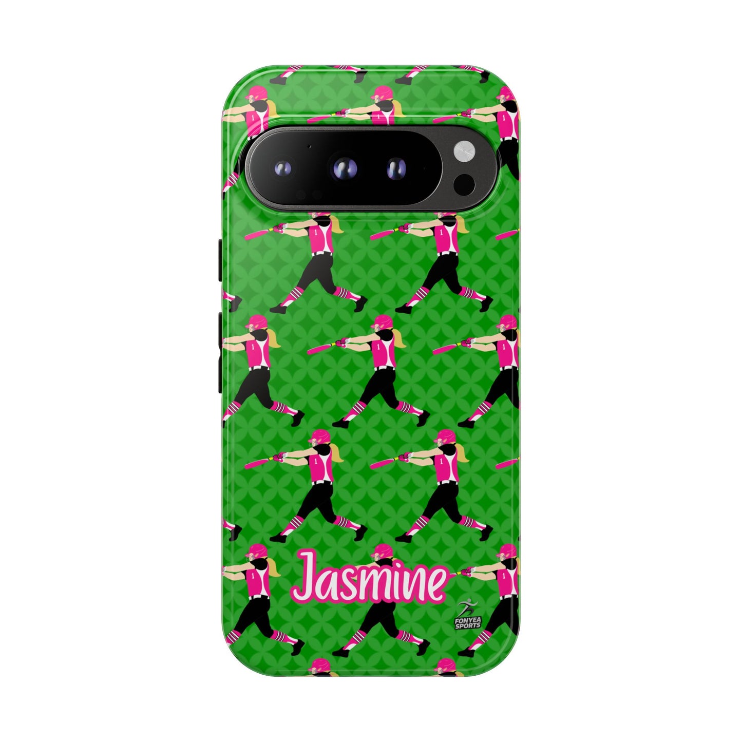 Personalized Softball Girl Tough Phone Case, Fonyea Sports