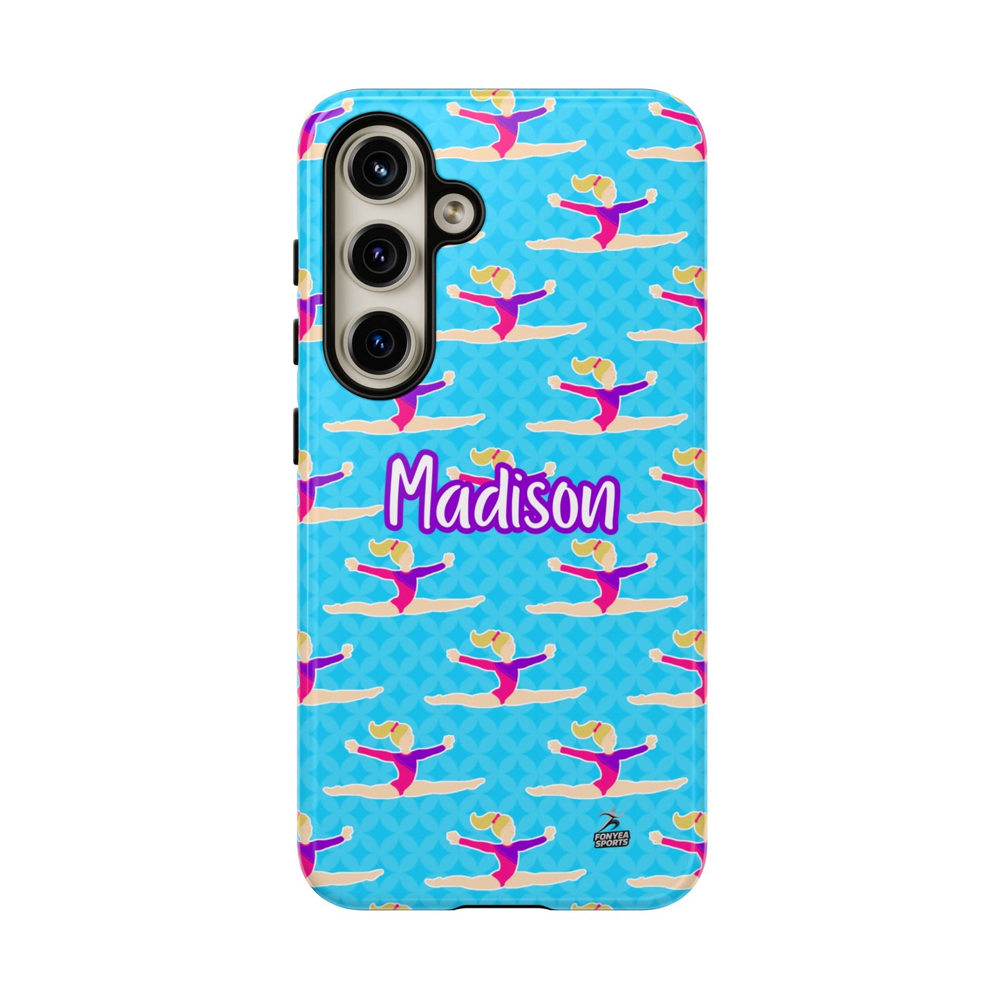 Personalized Gymnast BlueTough Phone Case, Fonyea Sports