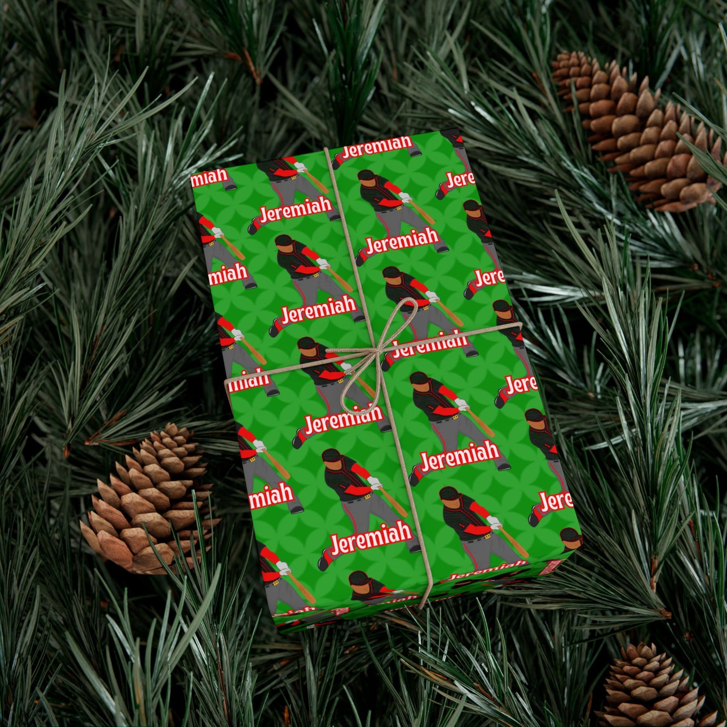 Personalized Baseball Wrapping Paper, Fonyea Sports