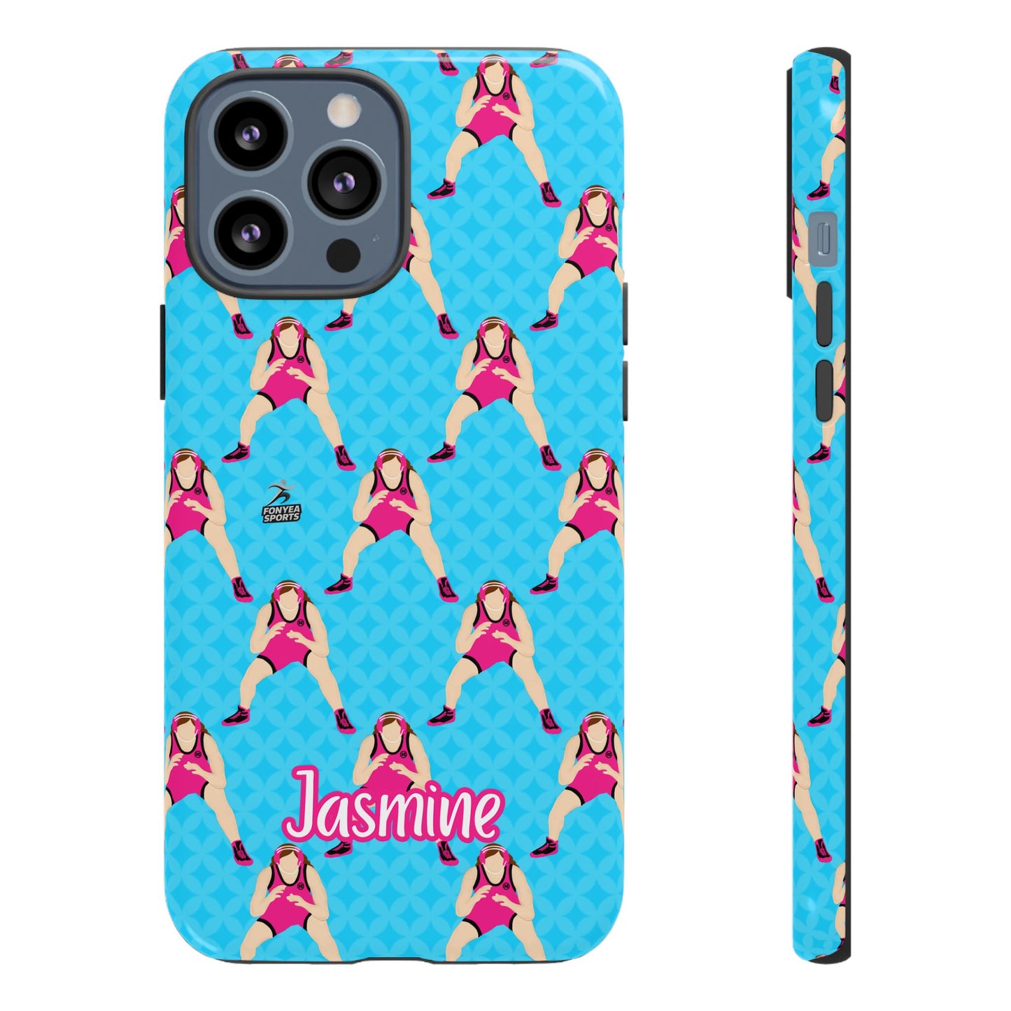 Personalized Wrestler Girl Tough Phone Case, Fonyea Sports