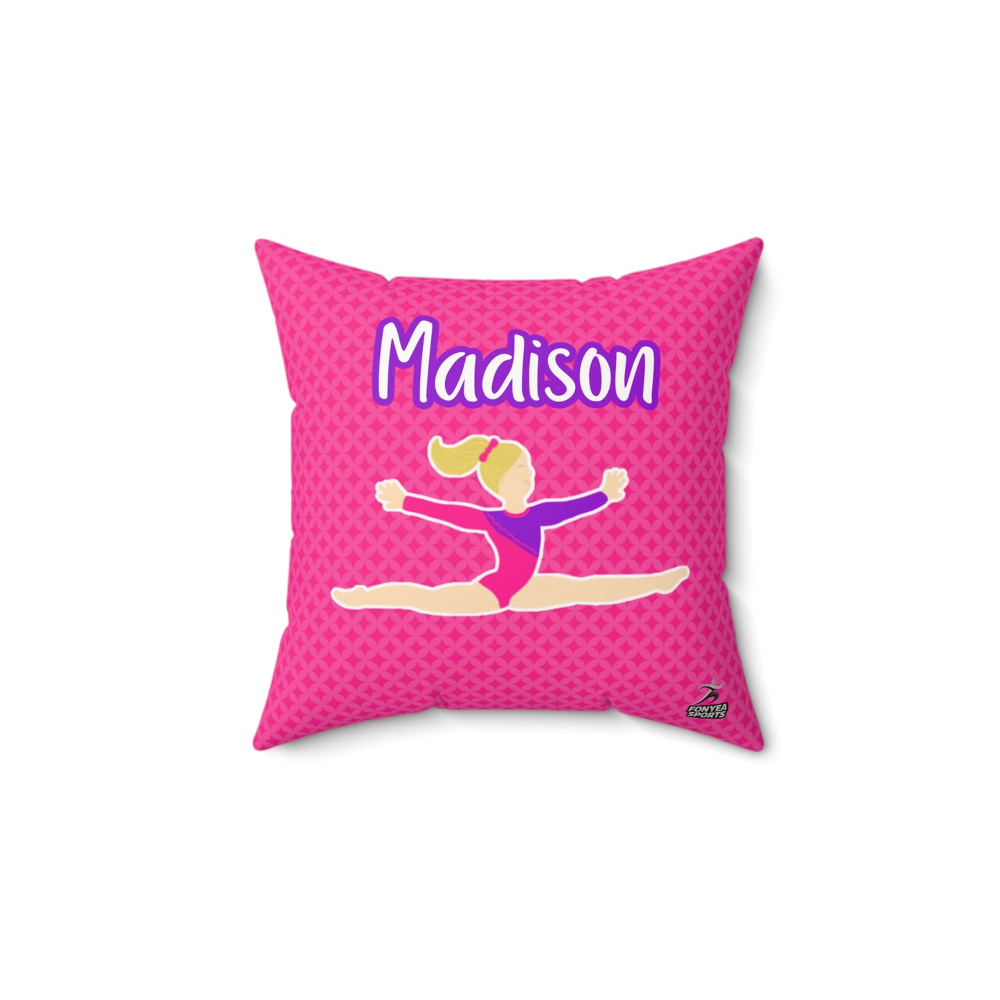Fonyea Sports Gymnast Pink Pillow