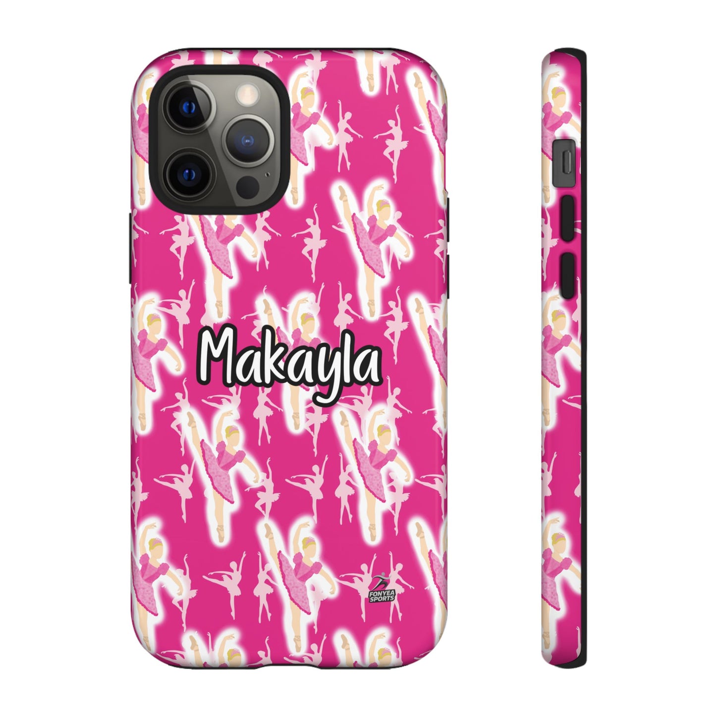 Personalized Ballerina Dancer Tough Phone Case, Fonyea Sports