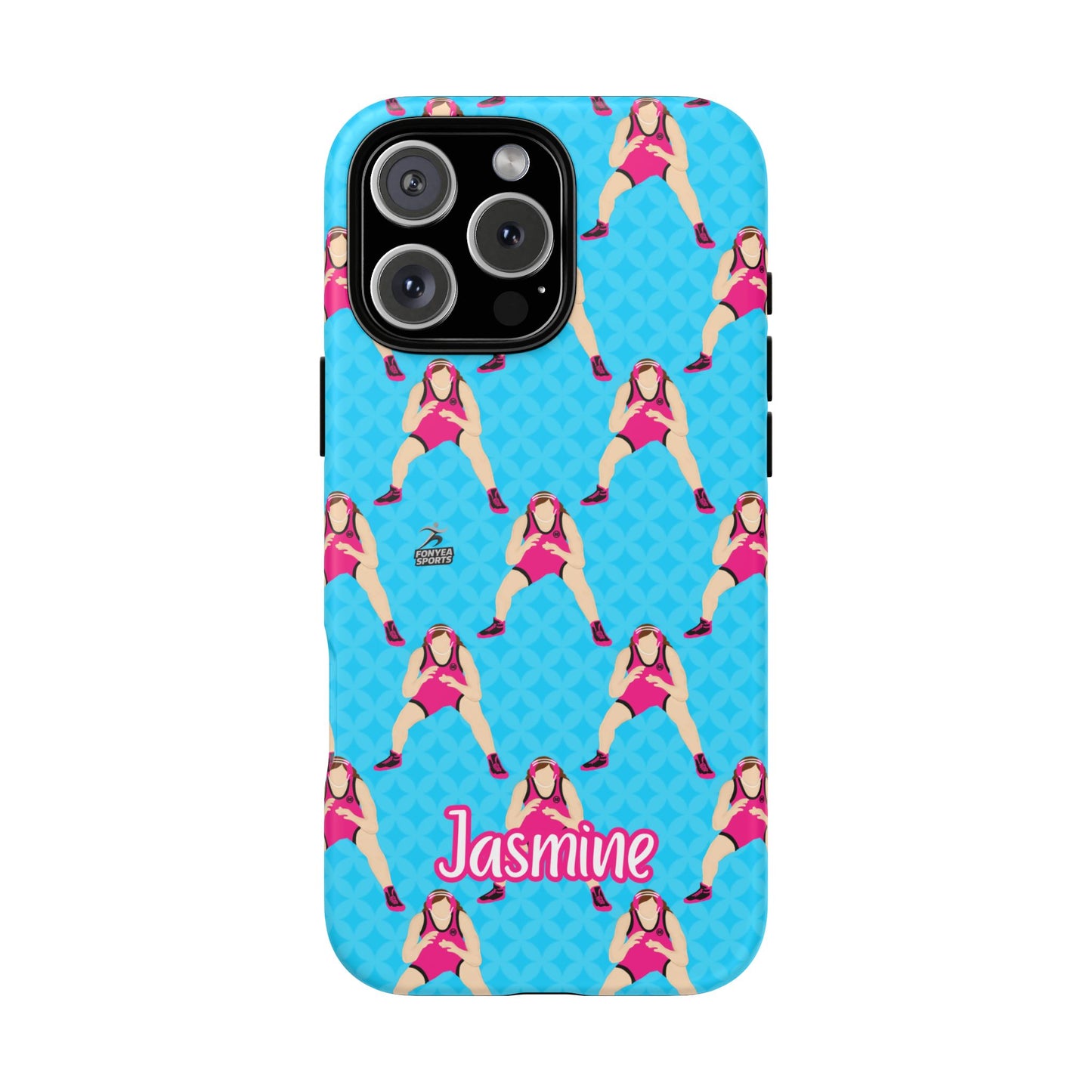 Personalized Wrestler Girl Tough Phone Case, Fonyea Sports