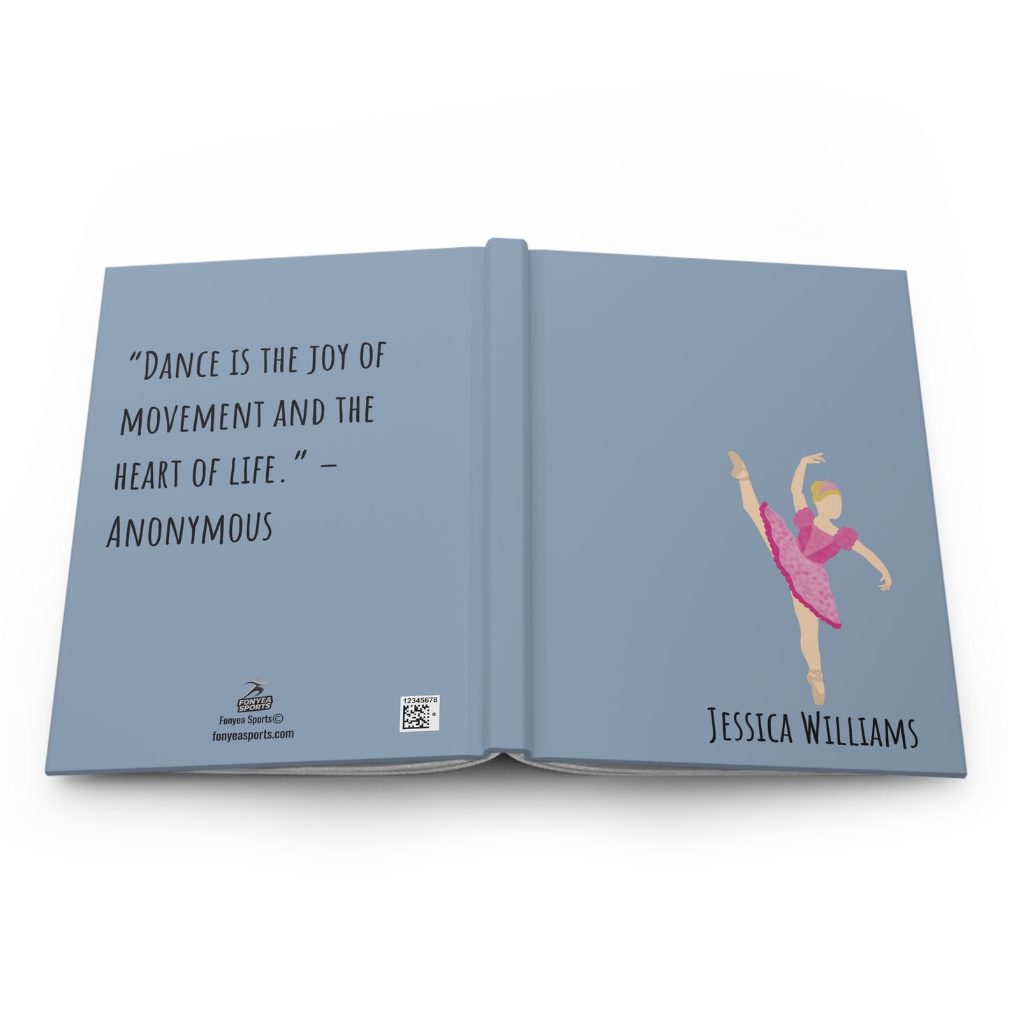 Personalized Ballerina Dancing Hardcover Journal: Dancer Ballet Gift, Fonyea Sports