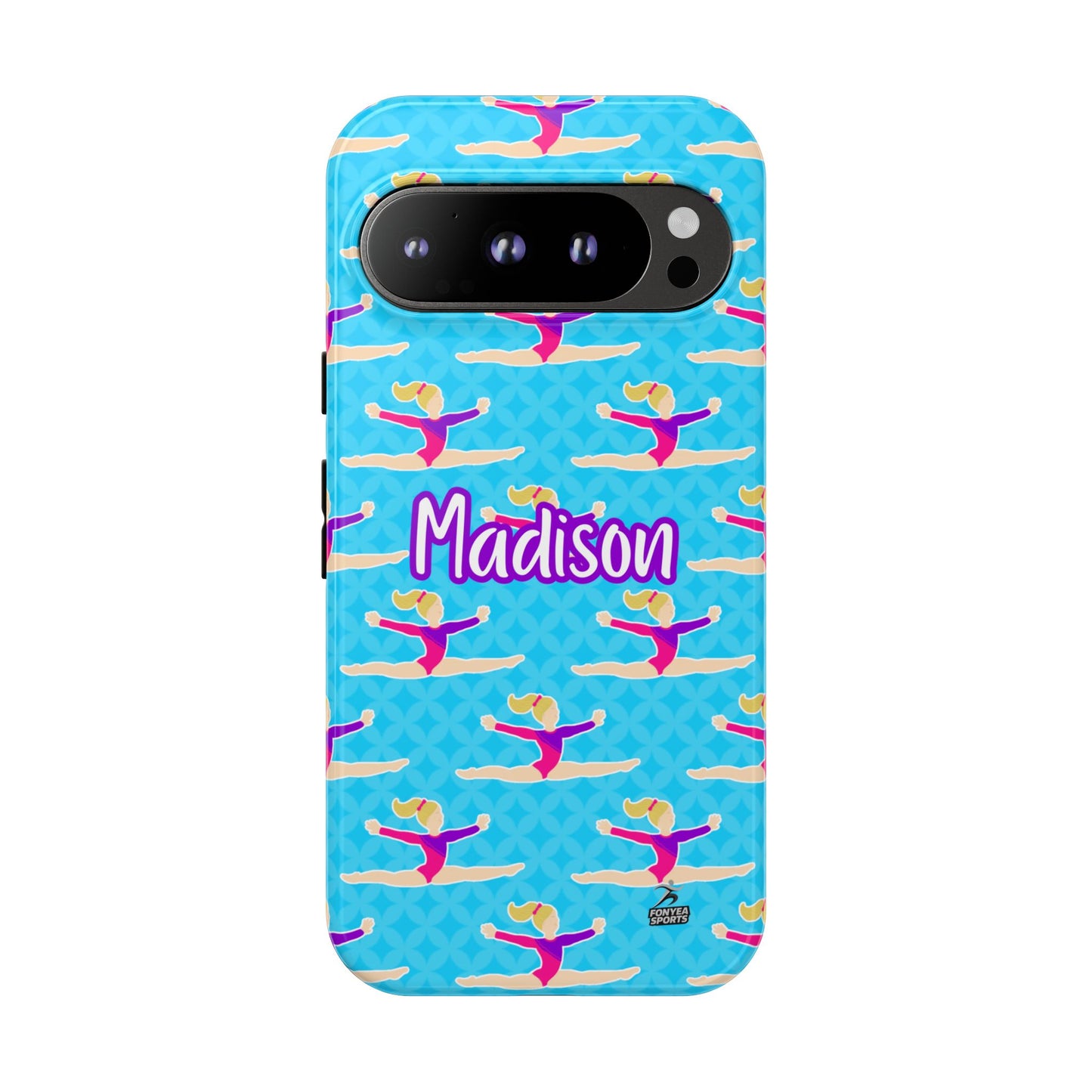 Personalized Gymnast BlueTough Phone Case, Fonyea Sports