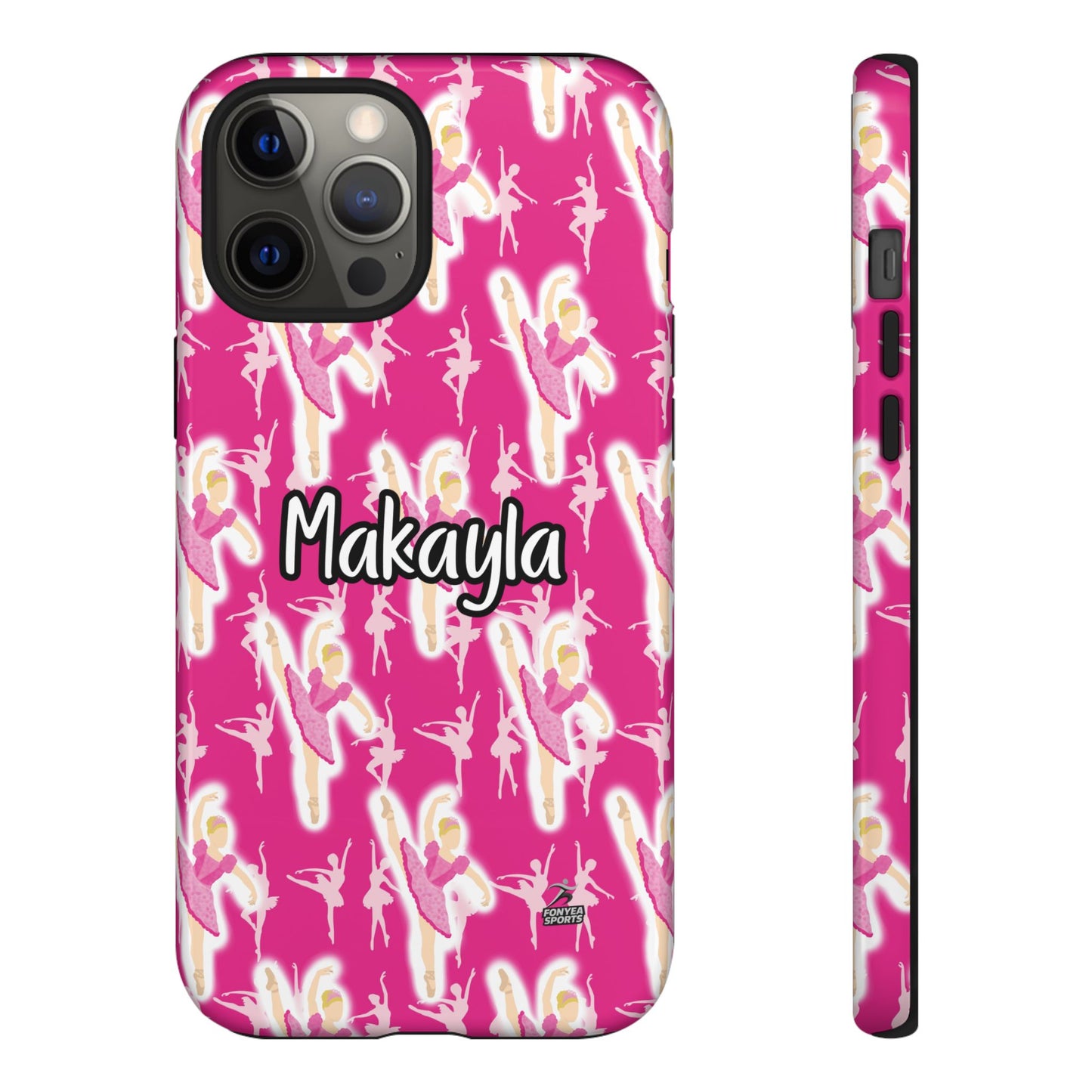Personalized Ballerina Dancer Tough Phone Case, Fonyea Sports