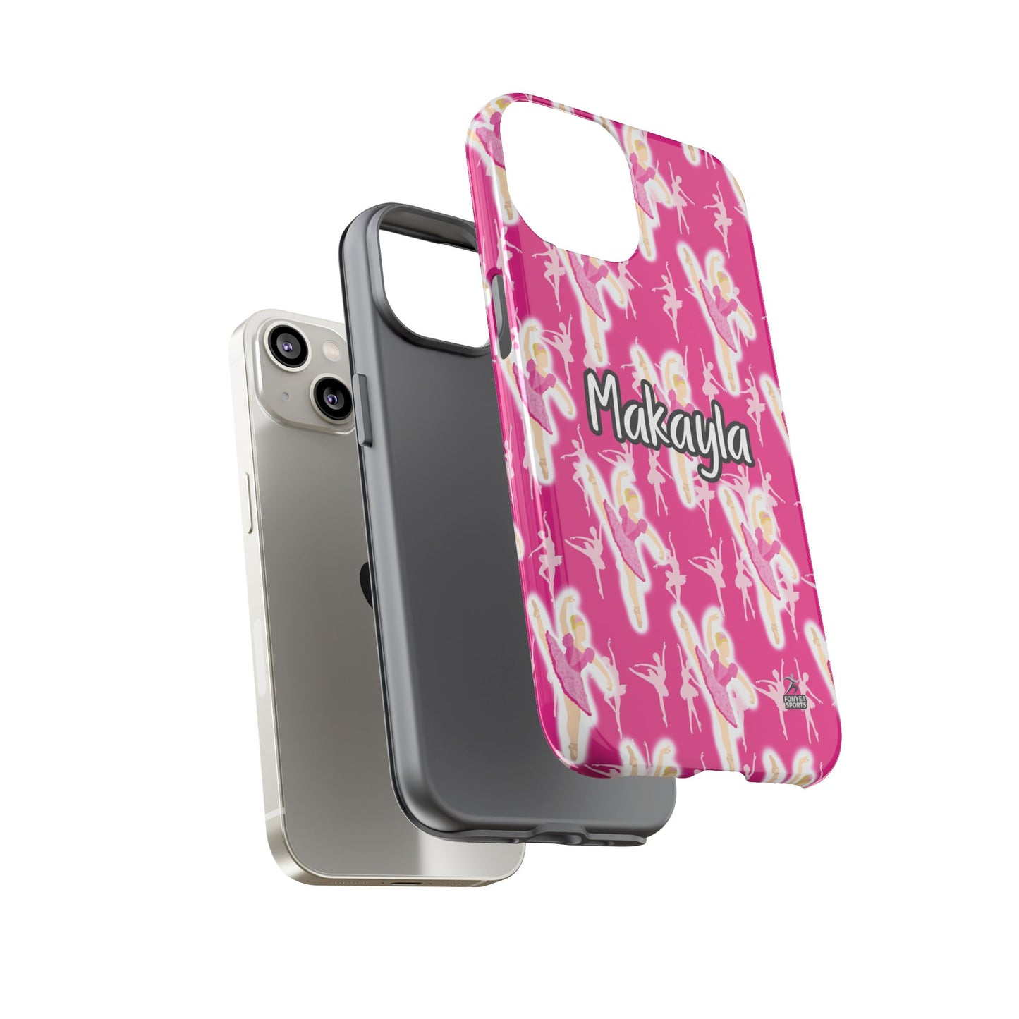 Personalized Ballerina Dancer Tough Phone Case, Fonyea Sports