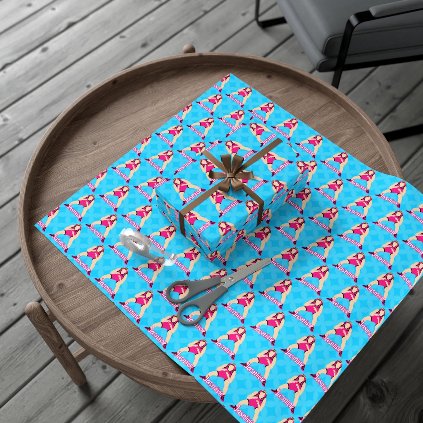 Personalized Wrestler Wrapping Paper, Fonyea Sports