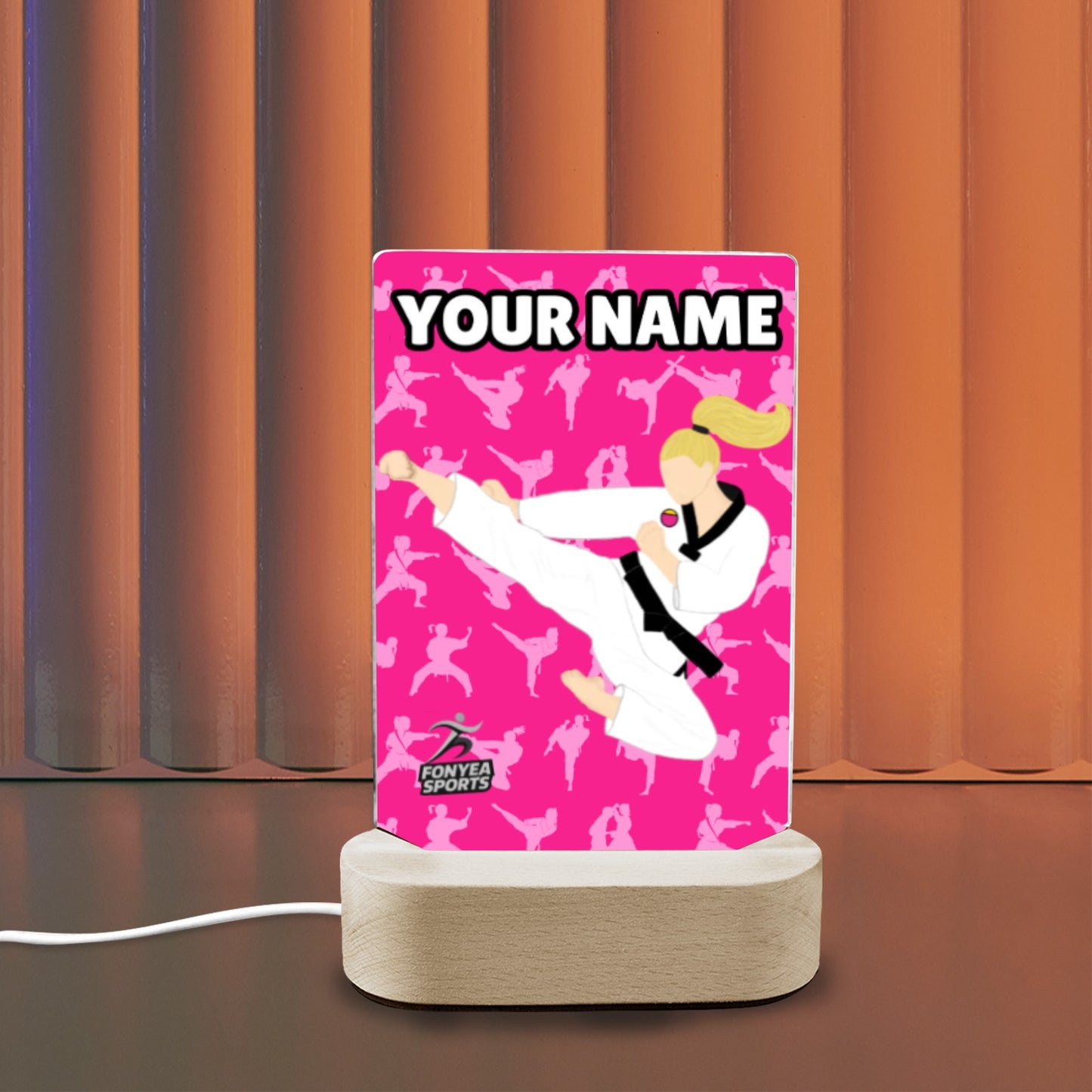 Fonyea Sports Martial Arts Acrylic LED Night Light