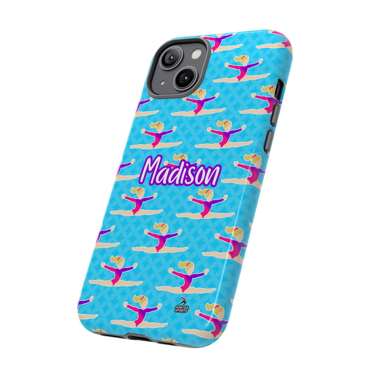 Personalized Gymnast BlueTough Phone Case, Fonyea Sports