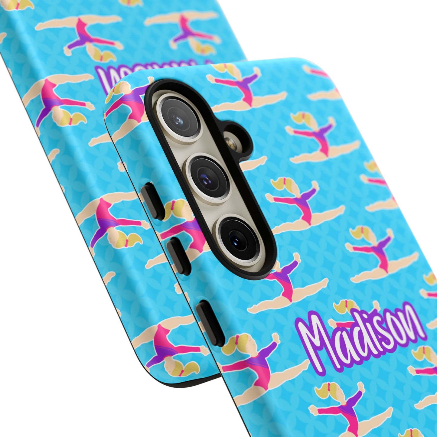 Personalized Gymnast BlueTough Phone Case, Fonyea Sports