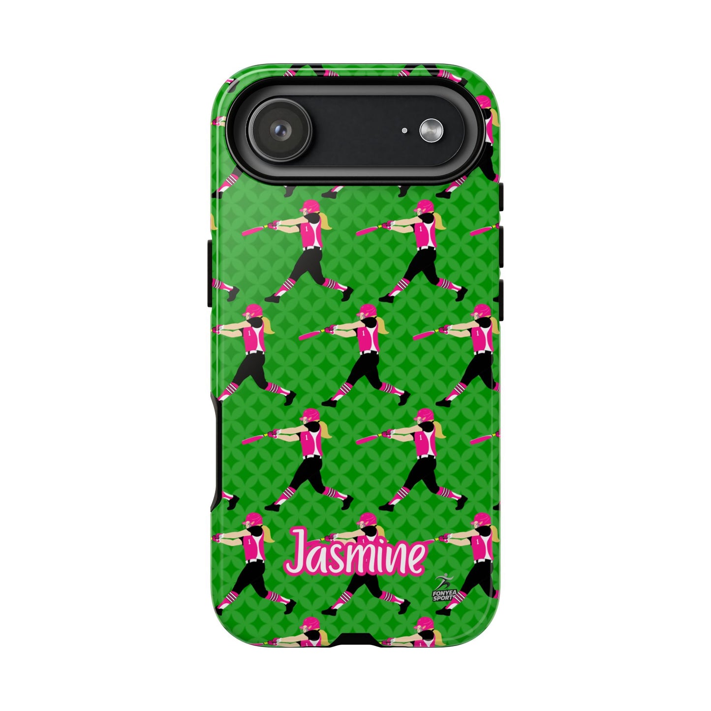 Personalized Softball Girl Tough Phone Case, Fonyea Sports