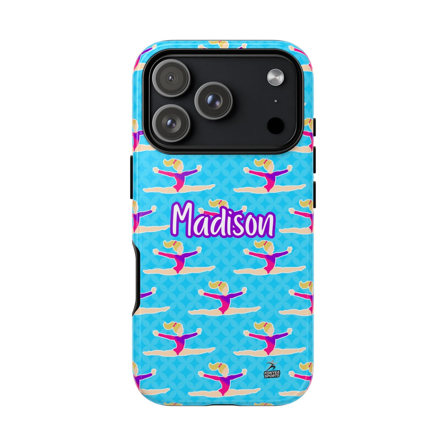 Personalized Gymnast BlueTough Phone Case, Fonyea Sports