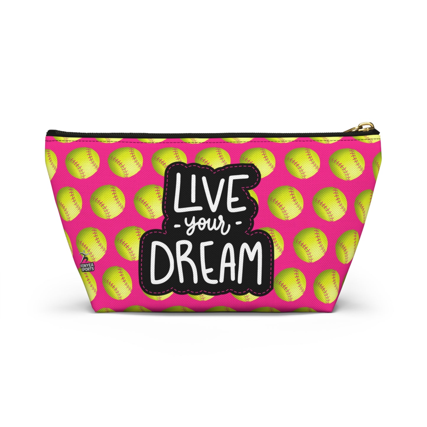 Fonyea Sports Softball Accessory Makeup Pouch Bag