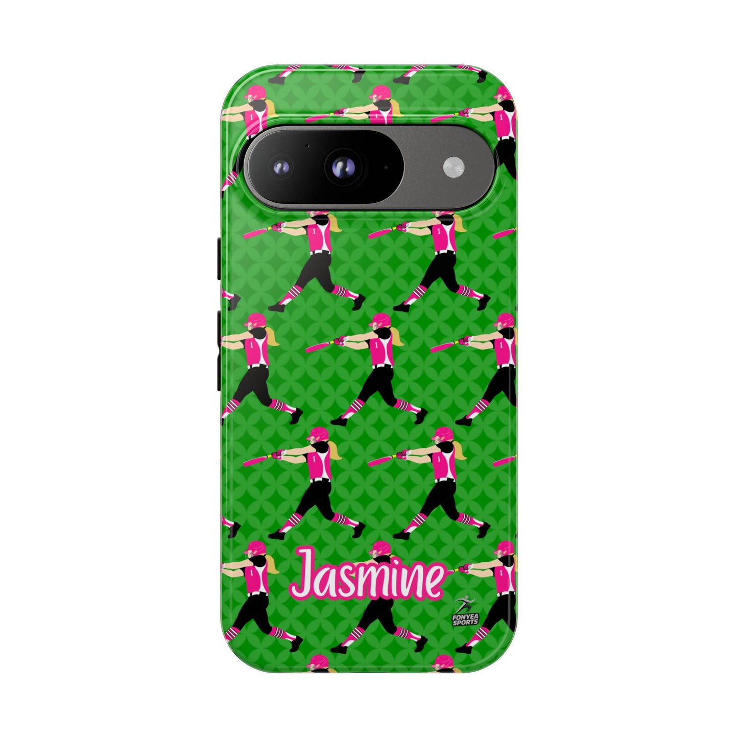 Personalized Softball Girl Tough Phone Case, Fonyea Sports