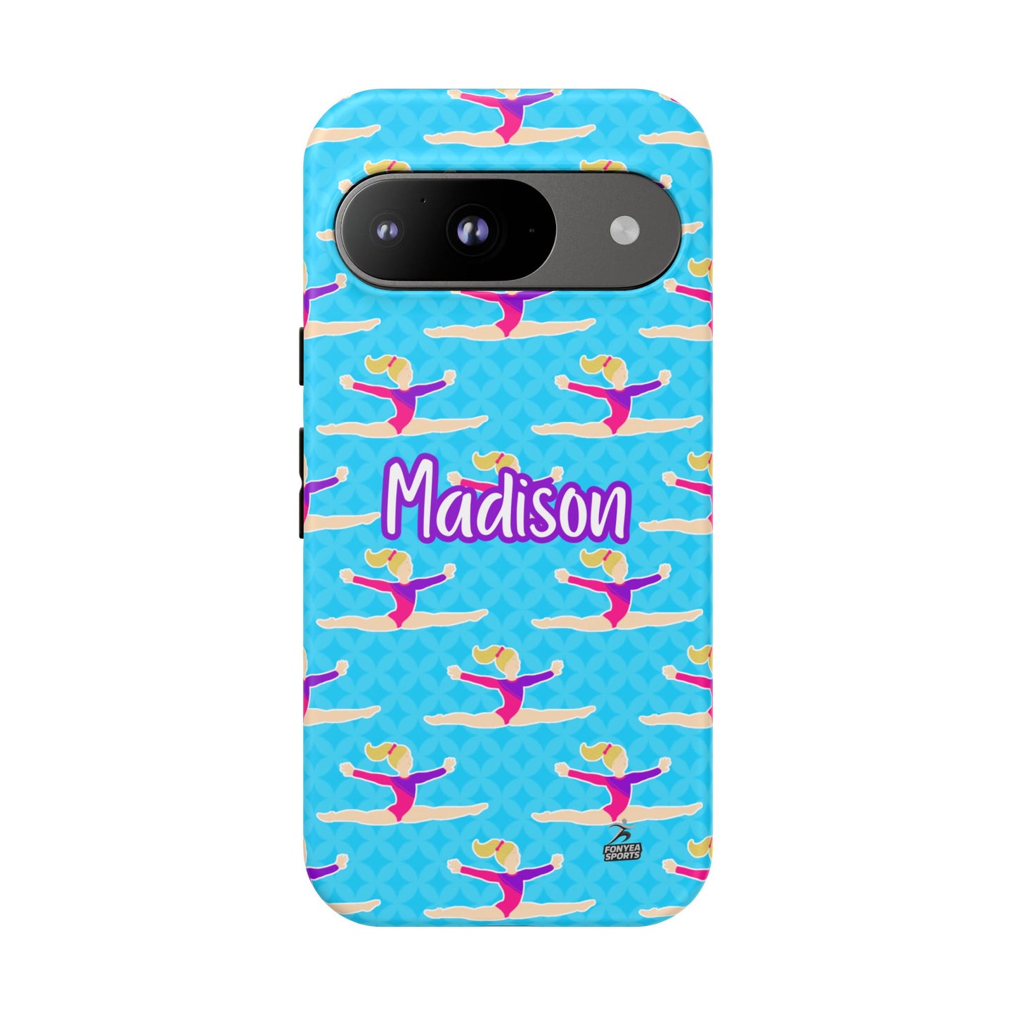 Personalized Gymnast BlueTough Phone Case, Fonyea Sports