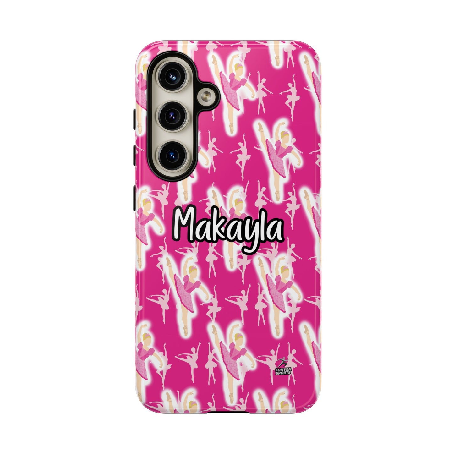 Personalized Ballerina Dancer Tough Phone Case, Fonyea Sports