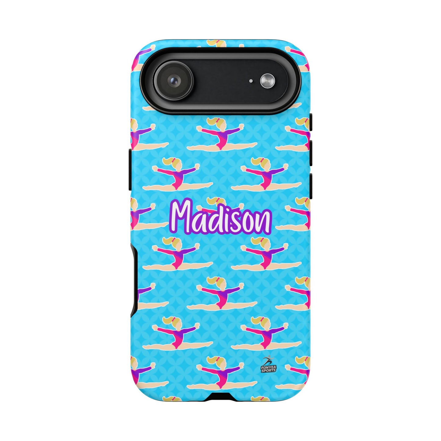 Personalized Gymnast BlueTough Phone Case, Fonyea Sports