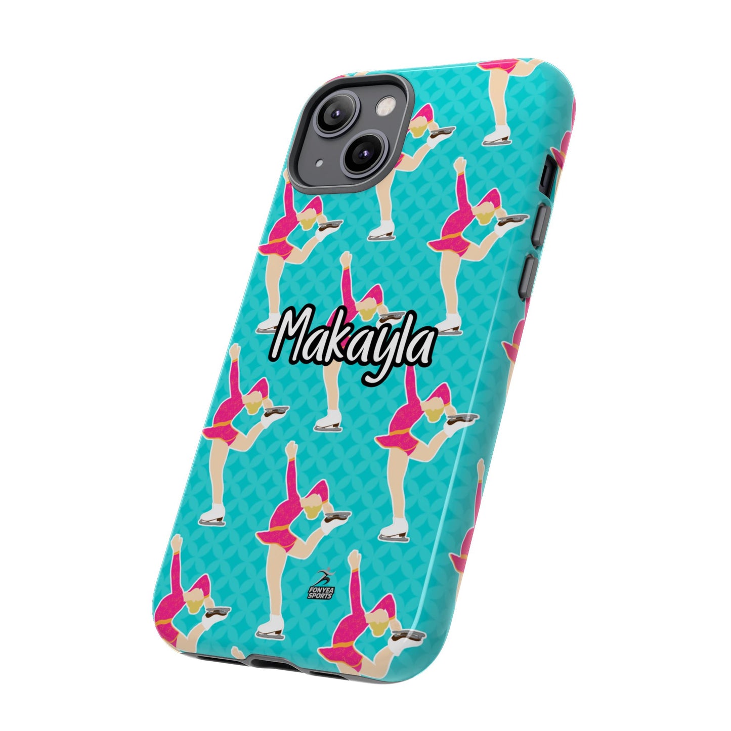 Personalized Figure Ice Skater Girl Tough Phone Case, Fonyea Sports