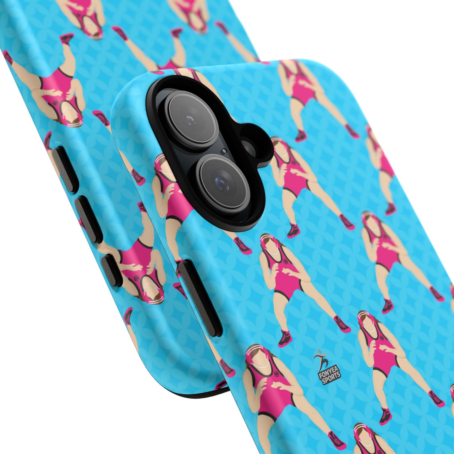 Personalized Wrestler Girl Tough Phone Case, Fonyea Sports