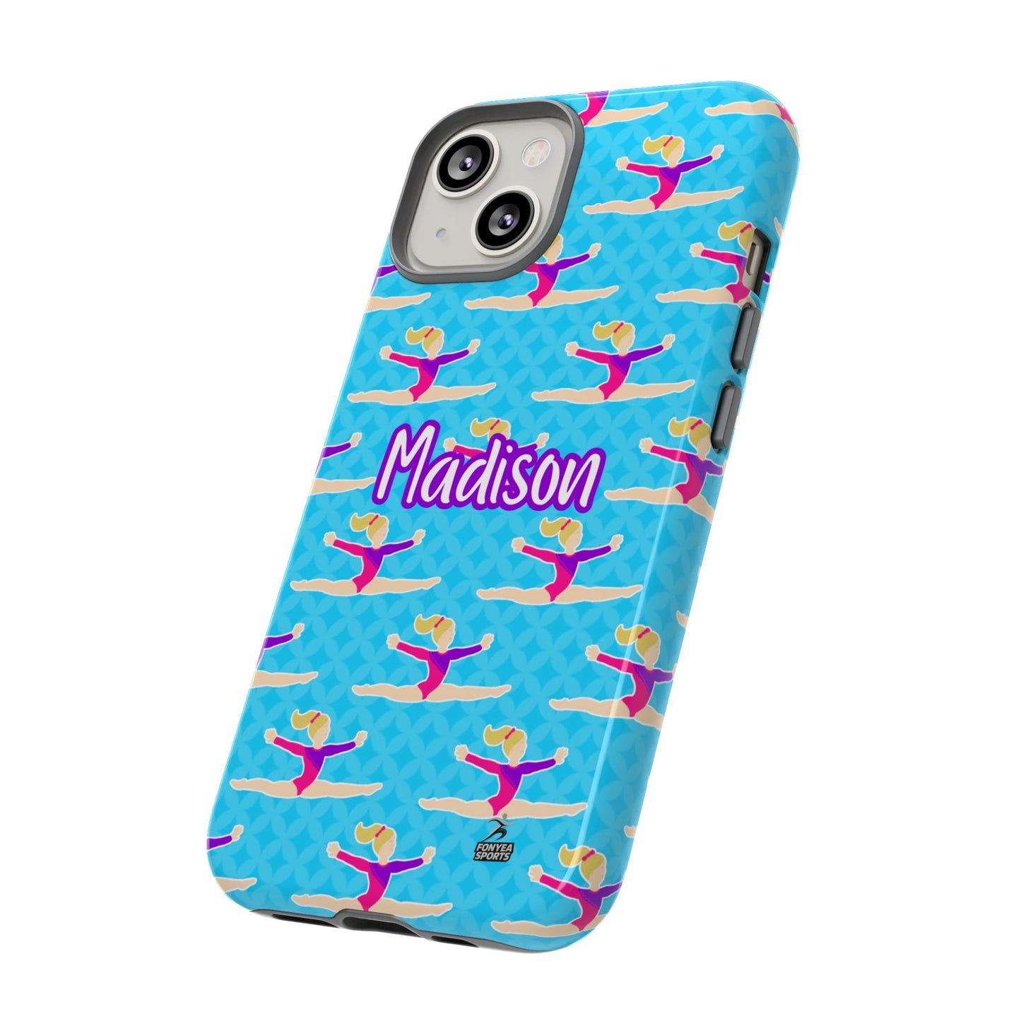 Personalized Gymnast BlueTough Phone Case, Fonyea Sports