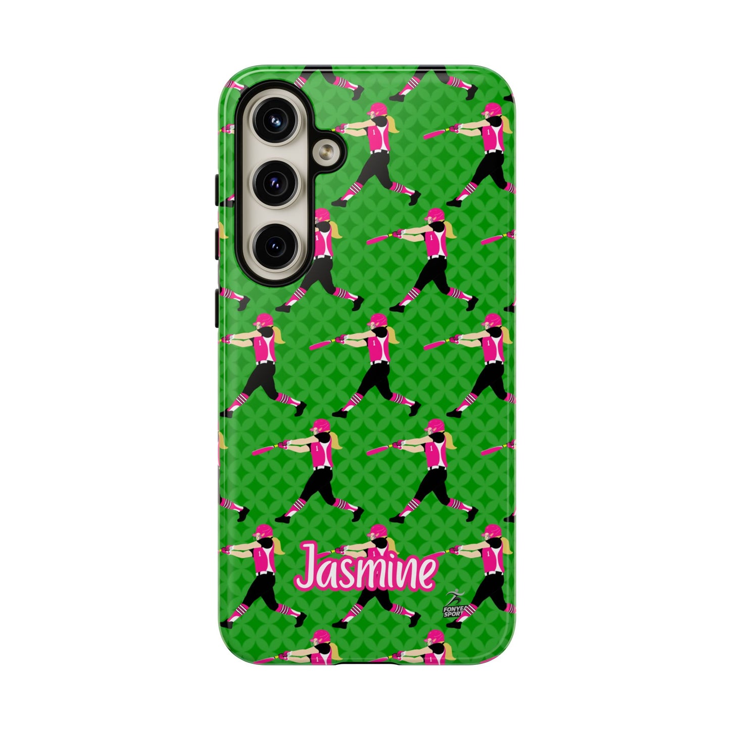 Personalized Softball Girl Tough Phone Case, Fonyea Sports