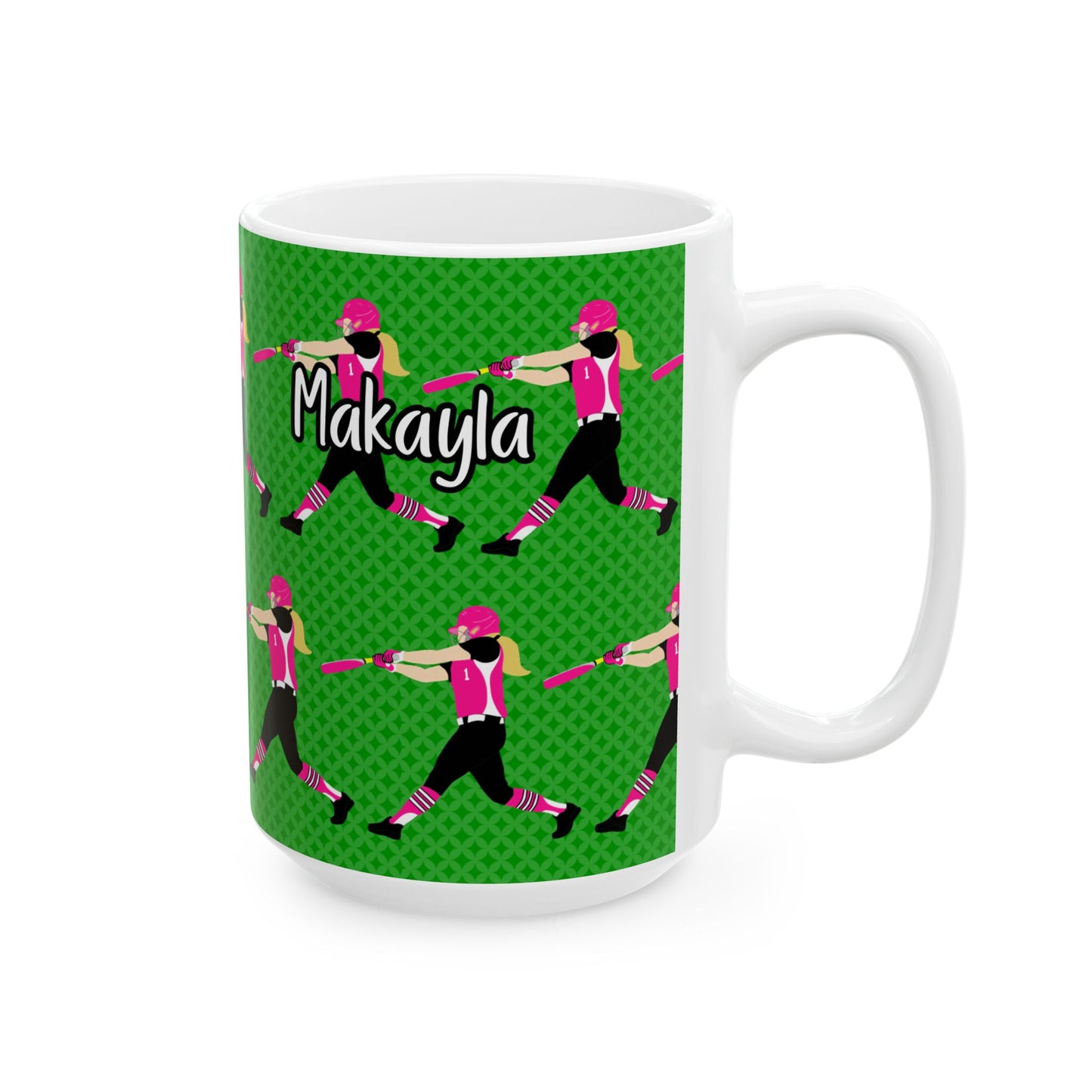 Personalized Softball Ceramic Mug  (11oz/15oz)
