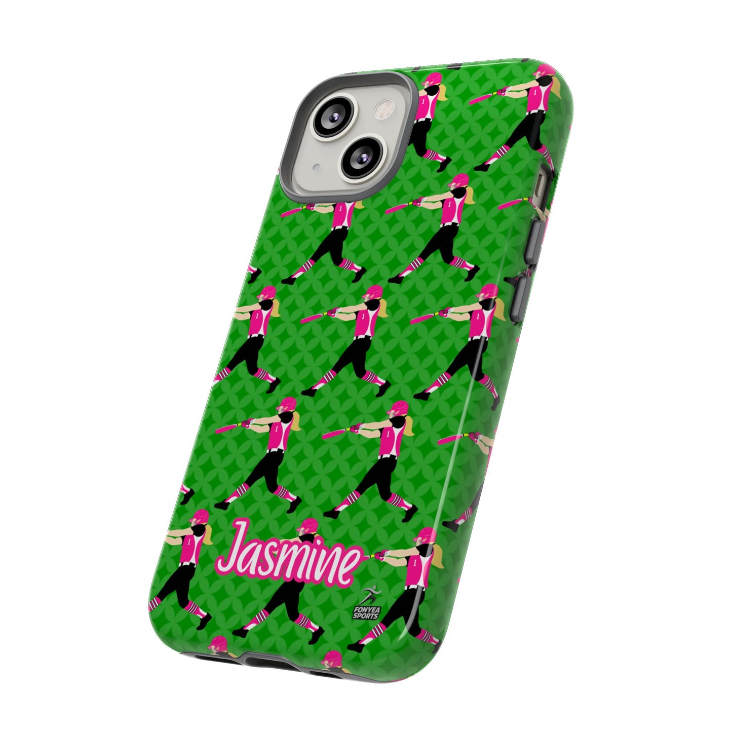 Personalized Softball Girl Tough Phone Case, Fonyea Sports