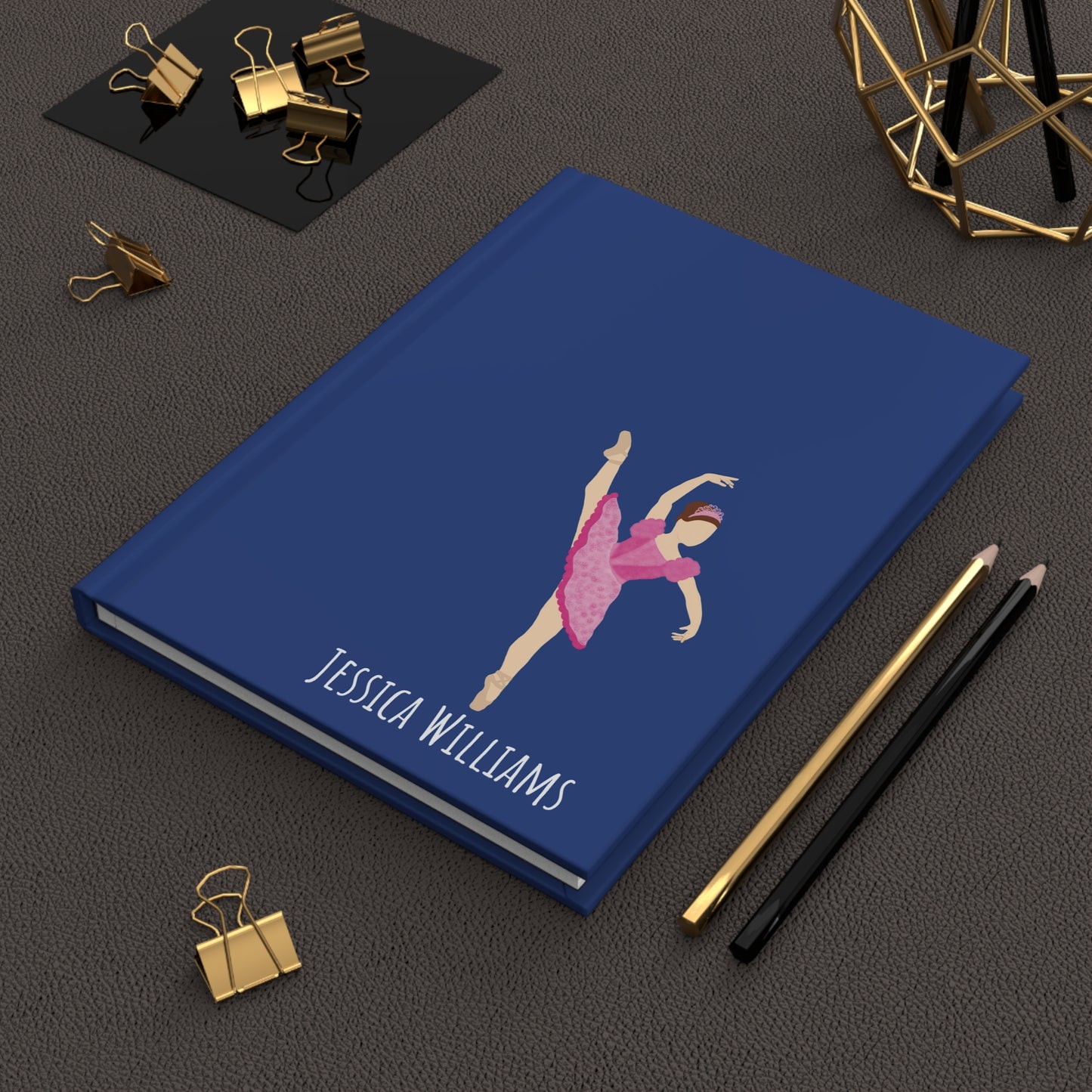 Personalized Ballerina Dancing Hardcover Journal: Dancer Ballet Gift, Fonyea Sports