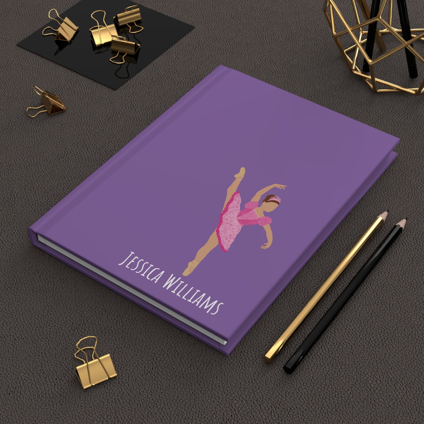 Personalized Ballerina Dancing Hardcover Journal: Dancer Ballet Gift, Fonyea Sports