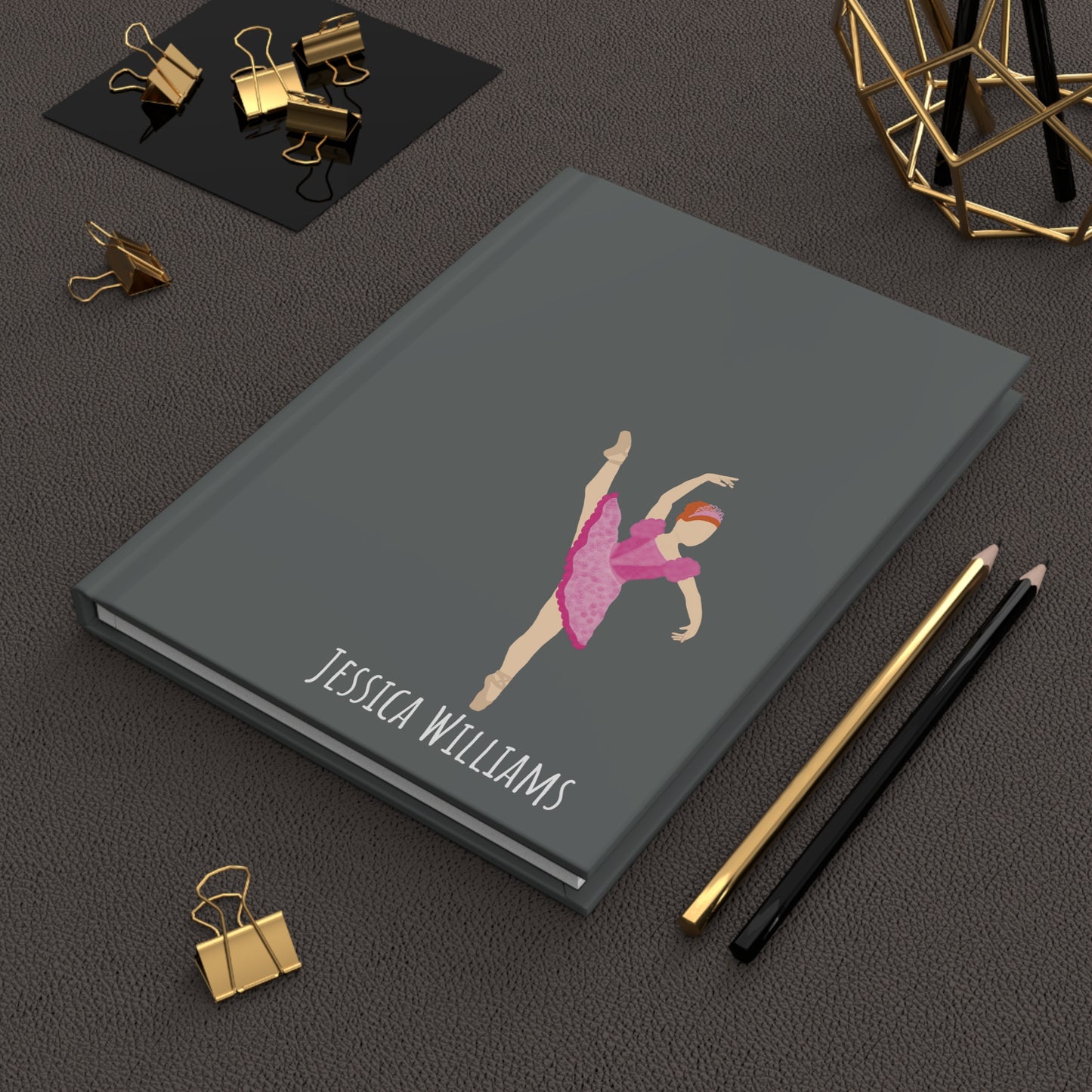 Personalized Ballerina Dancing Hardcover Journal: Dancer Ballet Gift, Fonyea Sports