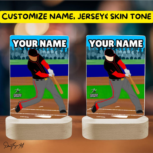 Fonyea Sports Baseball Acrylic LED Night Light