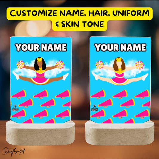 Fonyea Sports Cheerleader Acrylic LED Night Light