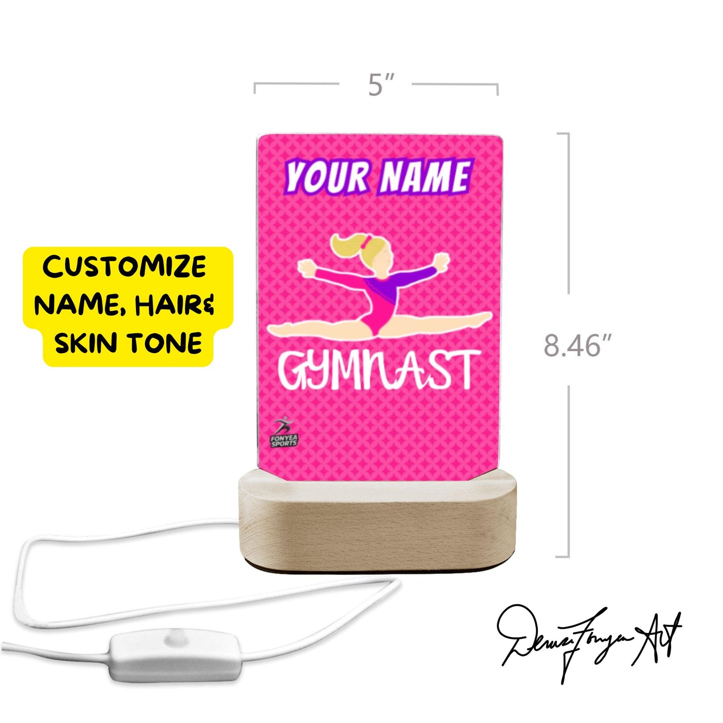 Fonyea Sports Gymnast Acrylic LED Night Light (Two Styles)