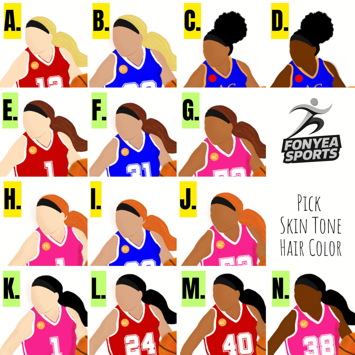 Basketball Girl Personalized Blank Lined Journal — Hardback Edition
