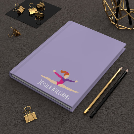 Gymnast Personalized Blank Lined Journal — Hardback Edition